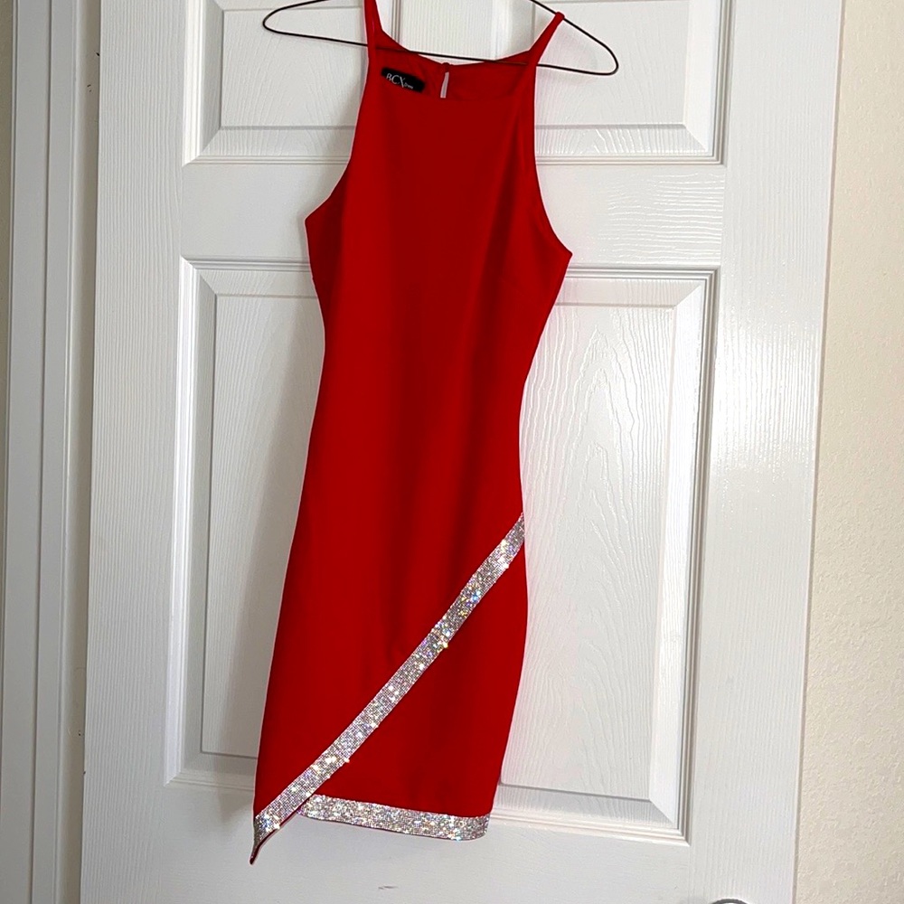 BCX evening red dress